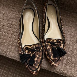 Ann Taylor Cheetah Pointed Toe Flats